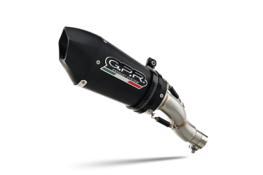 Escape compatible con Bmw S 1000 Rr 2009-2011, Gpe Ann. Black titanium, Escape legal, homologado, silenciador con db killer desmontable y tubo de conexión específico 