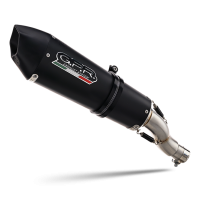 Escape compatible con Sym Maxsym TL 508 2021-2024, GP Evo4 Black Titanium, Escape legal, homologado, silenciador con db killer desmontable y tubo de conexión específico 