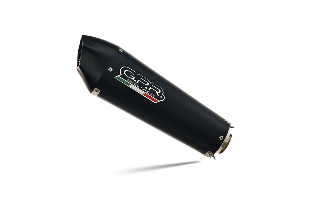 Escape compatible con Ktm Adventure 890 2020-2024, GP Evo4 Black Titanium, Escape legal, homologado, silenciador con db killer desmontable y tubo de conexión específico 