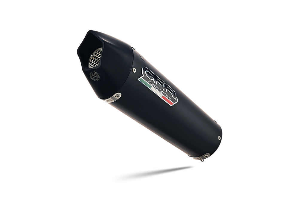 Escape compatible con Bmw F 800 Gs 2024-2025, GP Evo4 Black Titanium, Escape legal, homologado, silenciador con db killer desmontable y tubo de conexión específico 