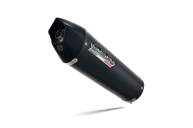 Escape compatible con Kawasaki Er 6 N - F 2012-2016, Gpe Ann. Black titanium, Escape completo homologado y legal, incluido db killer extraíble 