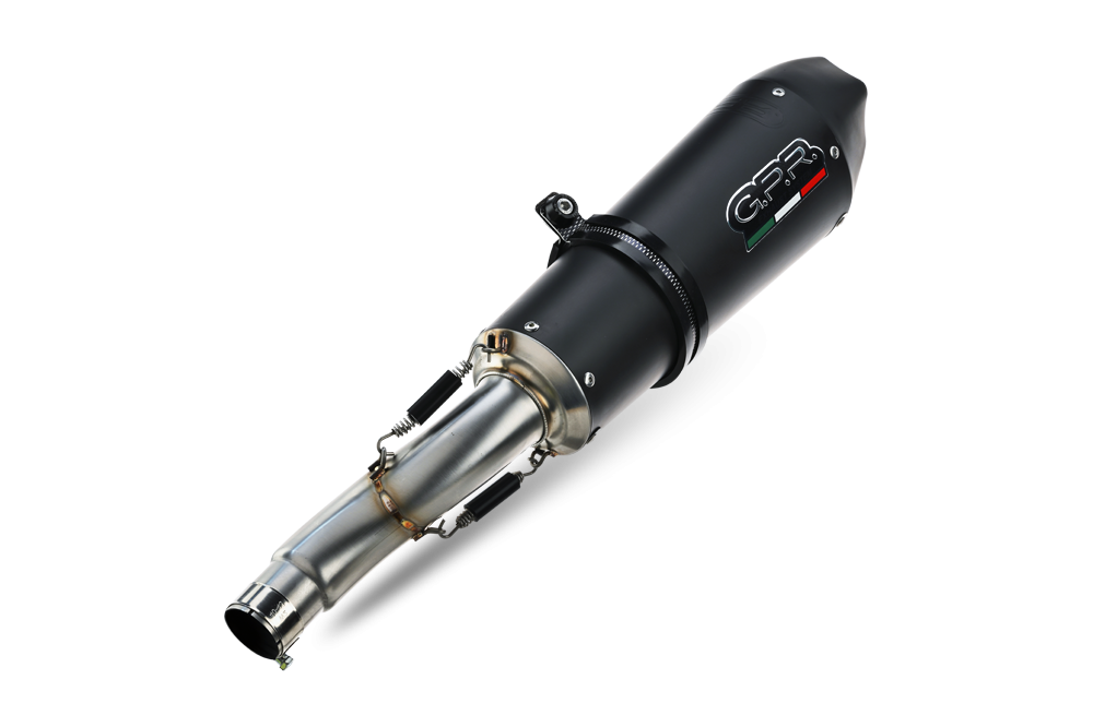 Escape compatible con Kawasaki Z 1000 Sx 2017-2020, Gpe Ann. Black titanium, Par de terminales de escape homologados, con db killer extraíbles y tubos de conexión específicos 