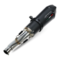 Escape compatible con Kawasaki Z 1000 Sx 2017-2020, Gpe Ann. Black titanium, Par de terminales de escape homologados, con db killer extraíbles y tubos de conexión específicos 