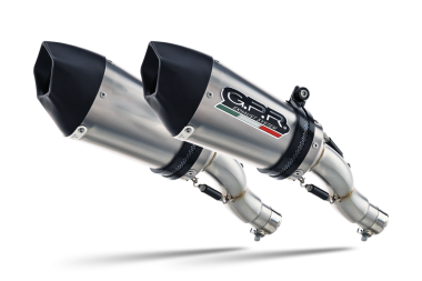 Escape compatible con Kawasaki Z 1000 Sx 2011-2016, Gpe Ann. titanium, Par de terminales de escape homologados, con db killer extraíbles y tubos de conexión específicos 
