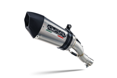 Escape compatible con Benelli Leoncino 500 Trail 2017-2024, Gpe Ann. titanium, Escape legal, homologado, silenciador con db killer desmontable y tubo de conexión específico 