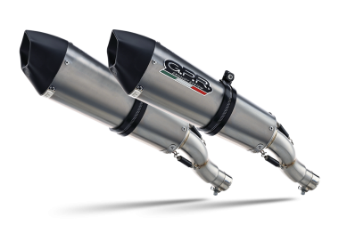 Escape compatible con Ktm Superduke 990 - R ( LC8) 2004-2012, Gpe Ann. titanium, Par de terminales de escape homologados, con db killer extraíbles y tubos de conexión específicos 