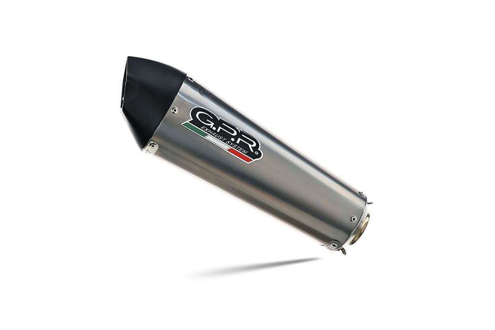 Escape compatible con Ktm Duke 390 2017-2020, Gpe Ann. titanium, Escape racing, silenciador con tubo de conexion, articulo sin homologacion 