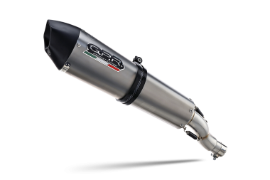 Escape compatible con Honda Silver Wing 600 2001-2006, Gpe Ann. titanium, Escape legal, homologado, silenciador con db killer desmontable y tubo de conexión específico 