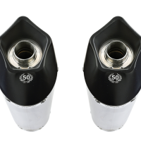 Escape compatible con Yamaha Fjr 1300 2006-2016, Gpe Ann. titanium, Par de terminales de escape homologados, con db killer extraíbles y tubos de conexión específicos 