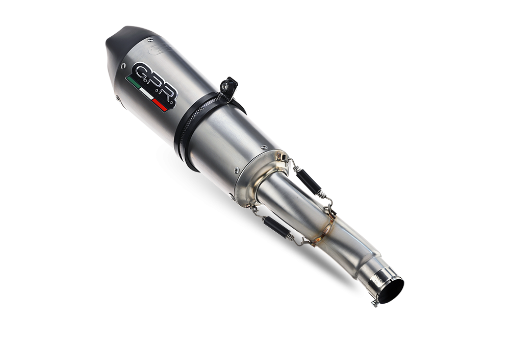 Escape compatible con Bmw C 650 Gt 2012-2015, Gpe Ann. titanium, Escape legal, homologado, silenciador con db killer desmontable y tubo de conexión específico 