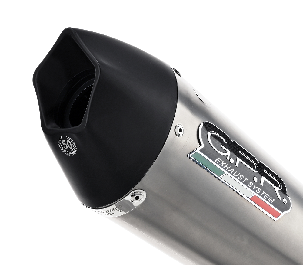 Escape compatible con Suzuki Gsx-R 750 L1 L7 2018-2023, Gpe Ann. titanium, Escape racing, silenciador con tubo de conexion, articulo sin homologacion 