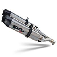 Escape compatible con Suzuki B-King 1300 2007-2010, Gpe Ann. titanium, Par de terminales de escape homologados, con db killer extraíbles y tubos de conexión específicos 