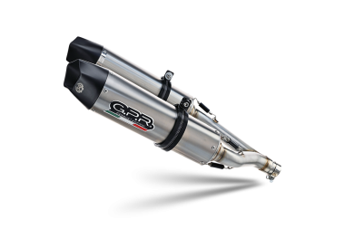 Escape compatible con Ducati Multistrada 1000 2003-2006, Gpe Ann. titanium, Par de terminales de escape homologados, con db killer extraíbles y tubos de conexión específicos 