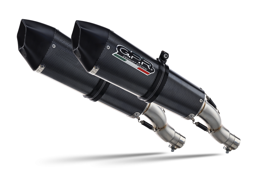 Escape compatible con Yamaha Bt Bulldog 1100 2002-2007, Gpe Ann. Poppy, Par de terminales de escape homologados, con db killer extraíbles y tubos de conexión específicos 