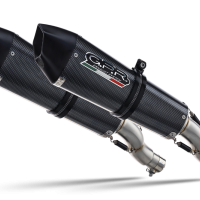 Escape compatible con Ktm Superduke 990 - R ( LC8) 2004-2012, Gpe Ann. Poppy, Par de terminales de escape homologados, con db killer extraíbles y tubos de conexión específicos 