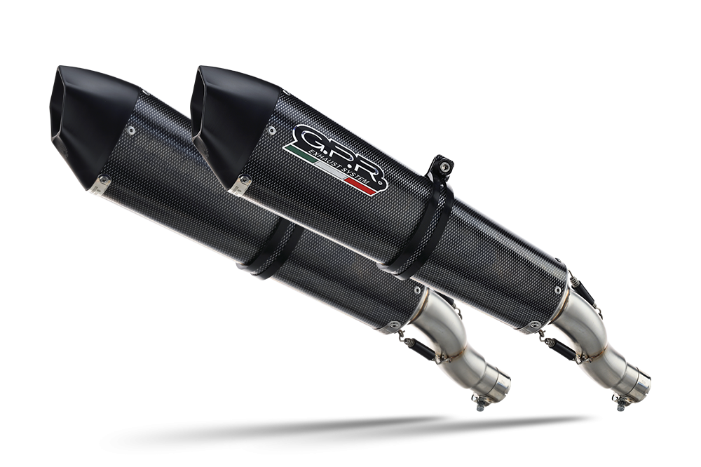 Escape compatible con Husqvarna TE 630 E - SMS 630 - Smr 630 2010-2014, Gpe Ann. Poppy, Par de terminales de escape homologados, con db killer extraíbles y tubos de conexión específicos 