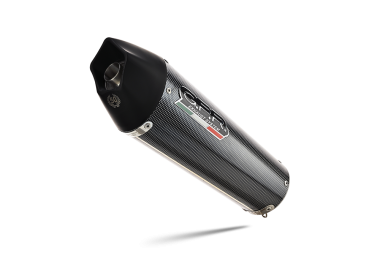 Escape compatible con Ducati Multistrada 950 2017-2020, Gpe Ann. Poppy, Sistema de escape medio lleno, incluido db killer extraíble y tubo de conexión 
