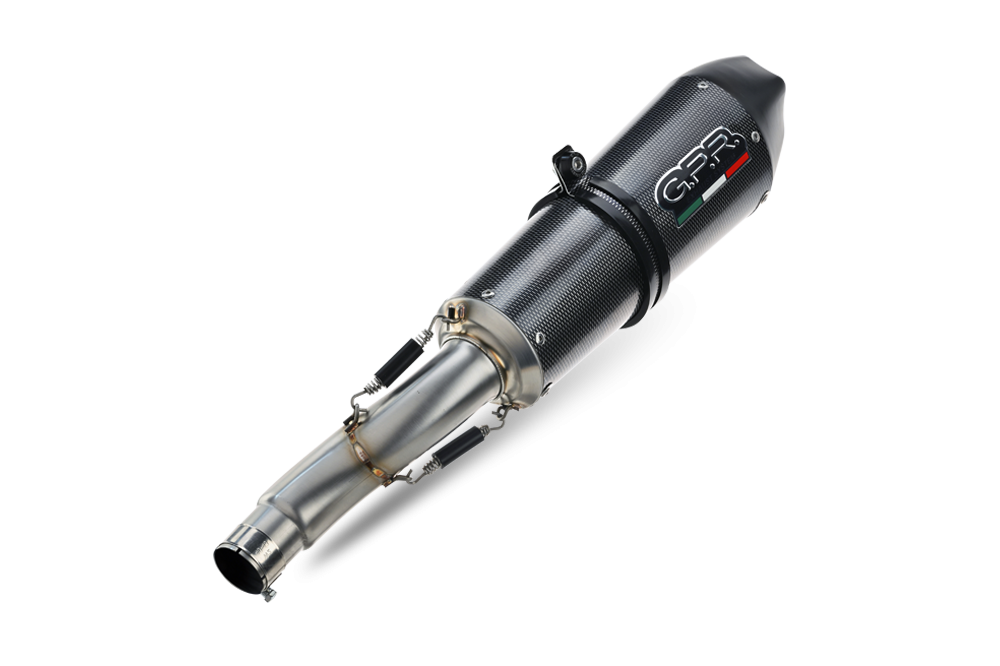 Escape compatible con Yamaha Bt Bulldog 1100 2002-2007, Gpe Ann. Poppy, Par de terminales de escape homologados, con db killer extraíbles y tubos de conexión específicos 