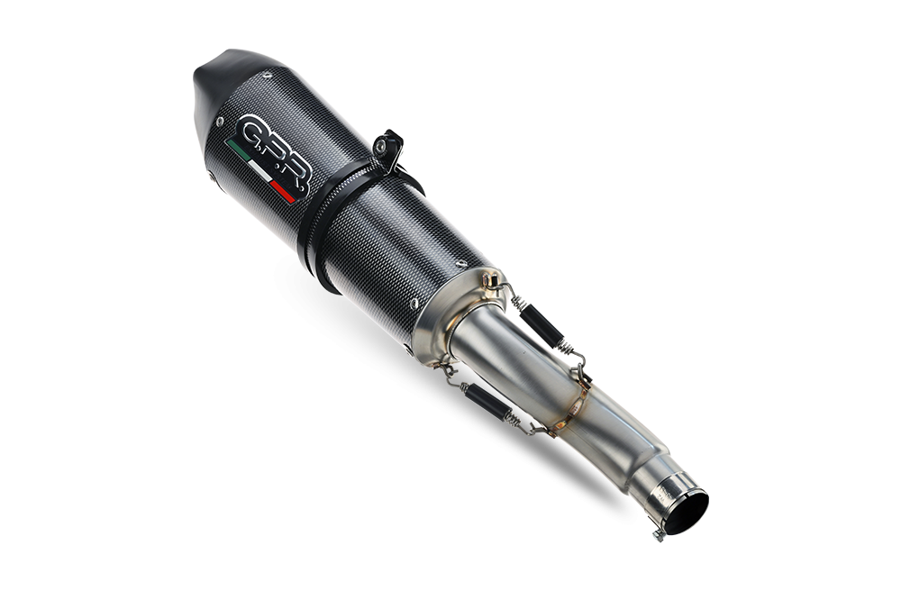 Escape compatible con Kawasaki ZX-6 R-RR 2009-2025, Gpe Ann. Poppy, Escape legal, homologado, silenciador con db killer desmontable y tubo de conexión específico 