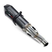 Escape compatible con Kawasaki ZX-6 R-RR 2009-2025, Gpe Ann. Poppy, Escape legal, homologado, silenciador con db killer desmontable y tubo de conexión específico 