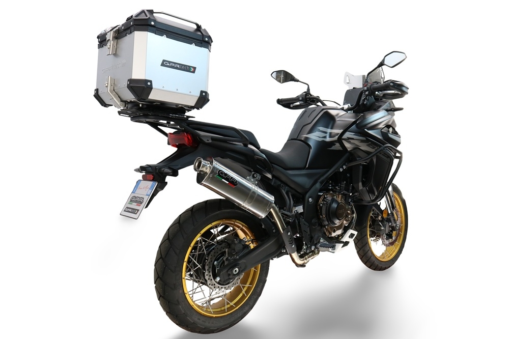 Baúl GPR TECH compatible con  Voge 625DSX 2024/2026 e5 Baúl Alpi-Tech en aluminio color plata con placa específica incluida Capacidad Litros 35