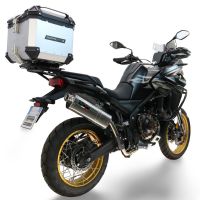 Baúl GPR TECH compatible con  Voge 625DSX 2024/2026 e5 Baúl Alpi-Tech en aluminio color plata con placa específica incluida Capacidad Litros 35