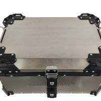 GPR TECH BAUL EN TITANIO ALPI-TECH 35 LT. Baúl superior Top Case de Titanio color natural con placa universal incluida Capacidad Litros 35