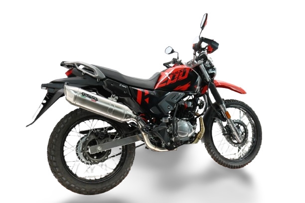 GPR escape compatible con Hero Xpulse 200 4V 2025-2026, Furore-X Inox, Escape completo racing, incluyendo colector y db killer desmontable, sin homologación 