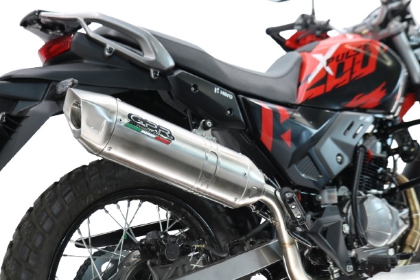 GPR escape compatible con Hero Xpulse 200 4V 2025-2026, Furore-X Inox, Escape completo racing, incluyendo colector y db killer desmontable, sin homologación 