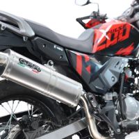 GPR escape compatible con Hero Xpulse 200 4V 2021-2024, Trioval, Escape completo homologado y legal, incluido db killer extraíble 