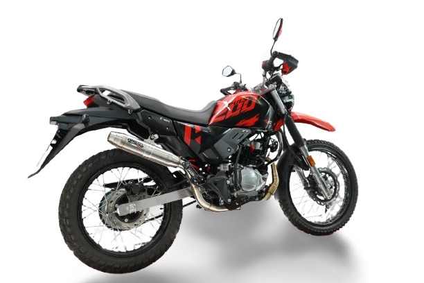 GPR escape compatible con Hero Xpulse 200 4V 2021-2024, Deeptone Inox, Escape completo racing, incluyendo colector y db killer desmontable, sin homologación 