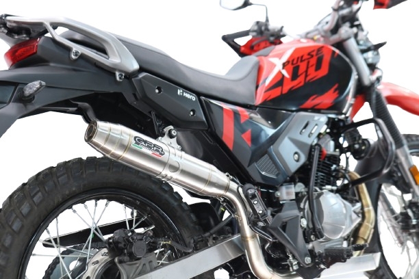 GPR escape compatible con Hero Xpulse 200 4V 2021-2024, Deeptone Inox, Escape completo racing, incluyendo colector y db killer desmontable, sin homologación 