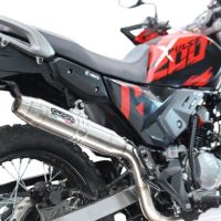 GPR escape compatible con Hero Xpulse 200 4V 2021-2024, Deeptone Inox, Escape completo racing, incluyendo colector y db killer desmontable, sin homologación 