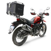 Baúl GPR TECH compatible con  Hero Xpulse 200 4V 2025/2026 E5 plus Baúl Alpi-Tech en aluminio, color negro con placa específica incluida Capacidad Litros 35