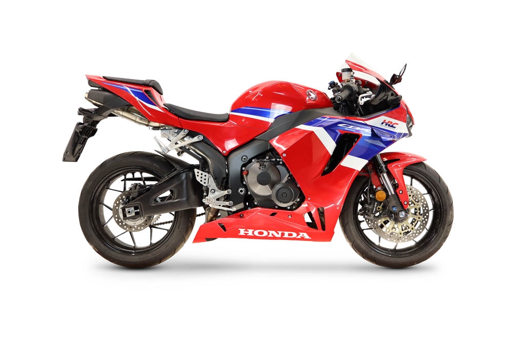 GPR escape compatible con Honda Cbr 600 Rr  2007-2023, Deeptone Inox, Escape racing, silenciador con tubo de conexion, articulo sin homologacion 