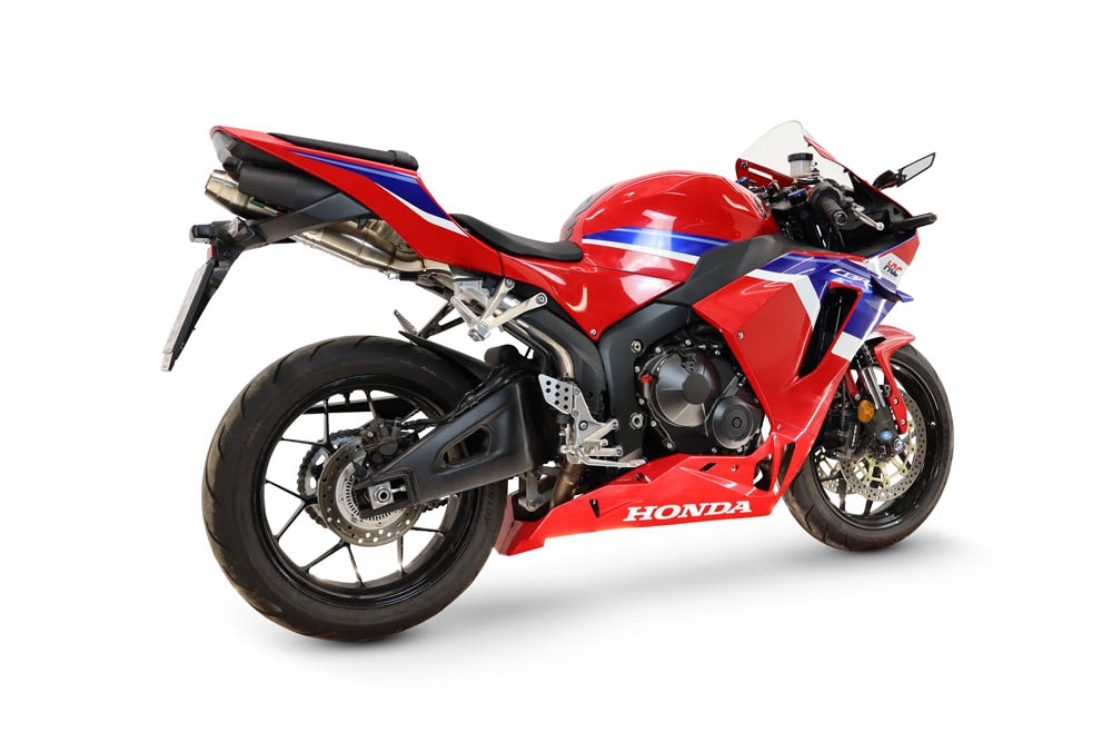 GPR escape compatible con Honda Cbr 600 Rr  2007-2023, Deeptone Inox, Escape racing, silenciador con tubo de conexion, articulo sin homologacion 