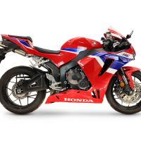 GPR escape compatible con Honda Cbr 600 Rr  2024-2026, M3 Titanium Natural, Escape legal, homologado, silenciador con catalizador, db killer desmontable y tubo de conexión específico 