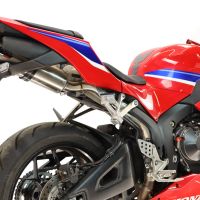 GPR escape compatible con Honda Cbr 600 Rr  2024-2026, M3 Titanium Natural, Escape legal, homologado, silenciador con catalizador, db killer desmontable y tubo de conexión específico 