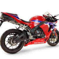 GPR escape compatible con Honda Cbr 600 Rr  2024-2026, M3 Titanium Natural, Escape legal, homologado, silenciador con catalizador, db killer desmontable y tubo de conexión específico 