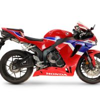 GPR escape compatible con Honda Cbr 600 Rr  2007-2023, Tiburon Titanium, Escape racing, silenciador con tubo de conexion, articulo sin homologacion 