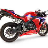 GPR escape compatible con Honda Cbr 600 Rr  2007-2023, Tiburon Titanium, Escape racing, silenciador con tubo de conexion, articulo sin homologacion 