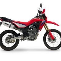 GPR escape compatible con Honda Crf 300 L - Rally 2025-2026, Albus Ceramic, Escape homologaedo, legal para mercados fuera de la UE, incluido tubo de enlace y db killer extraíble 