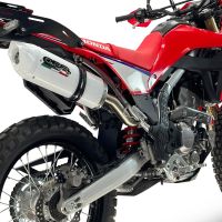 GPR escape compatible con Honda Crf 300 L - Rally 2025-2026, Albus Ceramic, Escape homologaedo, legal para mercados fuera de la UE, incluido tubo de enlace y db killer extraíble 