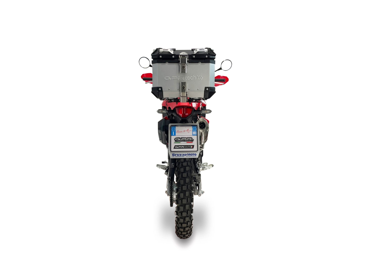 GPR escape compatible con Honda Crf 300 L - Rally 2025-2026, Furore-X Inox, Escape homologaedo, legal para mercados fuera de la UE, incluido tubo de enlace y db killer extraíble 