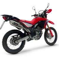GPR escape compatible con Honda Crf 300 L - Rally 2025-2026, Furore-X Inox, Escape homologaedo, legal para mercados fuera de la UE, incluido tubo de enlace y db killer extraíble 