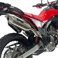 GPR escape compatible con Honda Crf 300 L - Rally 2025-2026, Furore-X Inox, Escape homologaedo, legal para mercados fuera de la UE, incluido tubo de enlace y db killer extraíble 