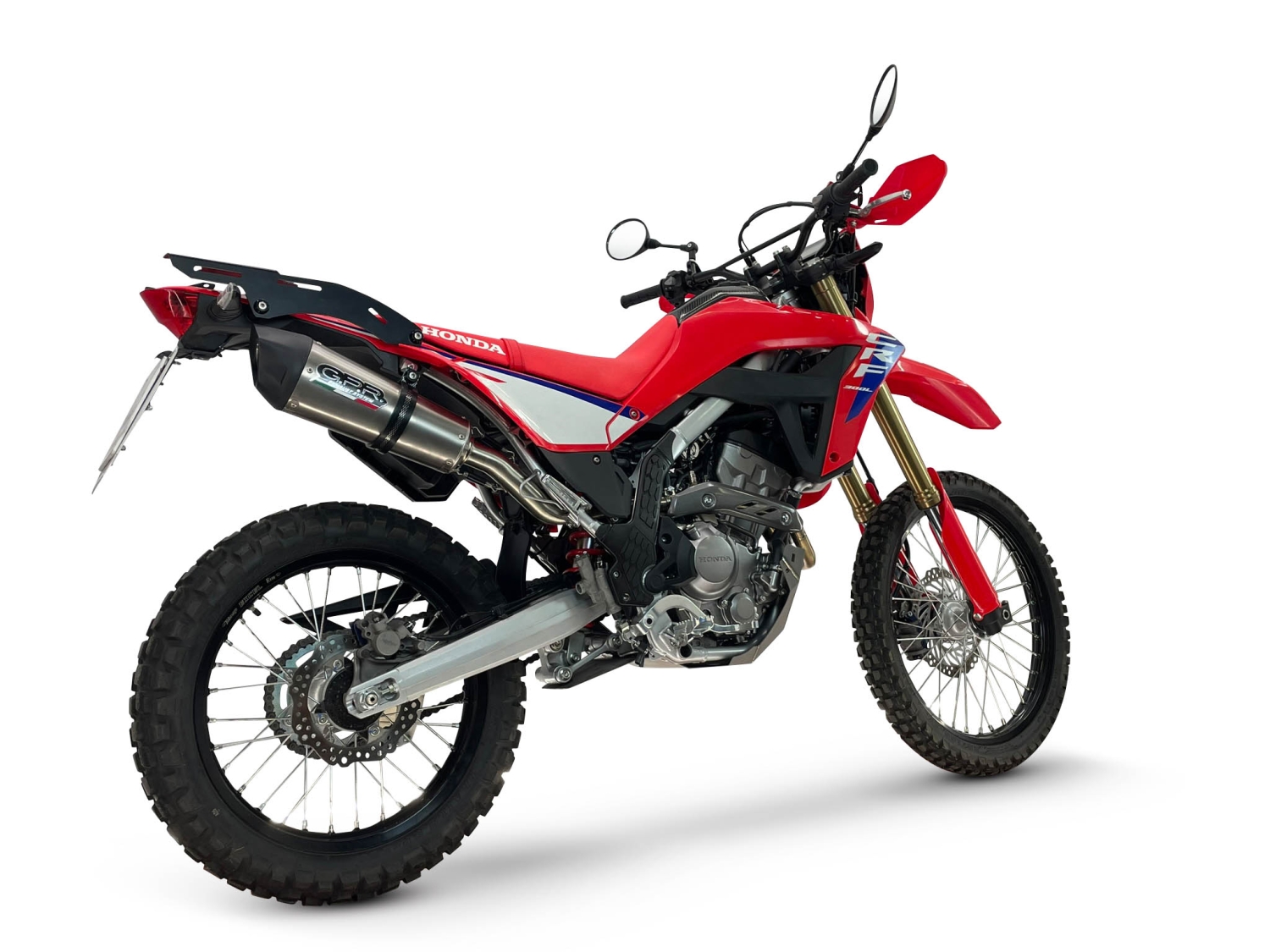 GPR escape compatible con Honda Crf 300 L - Rally 2021-2024, New Grand Prix Evo Titanium, Escape racing, silenciador con db killer y tubos de conexión 