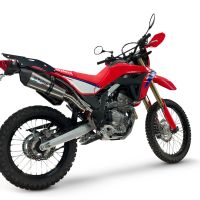 GPR escape compatible con Honda Crf 300 L - Rally 2021-2024, New Grand Prix Evo Titanium, Escape racing, silenciador con db killer y tubos de conexión 