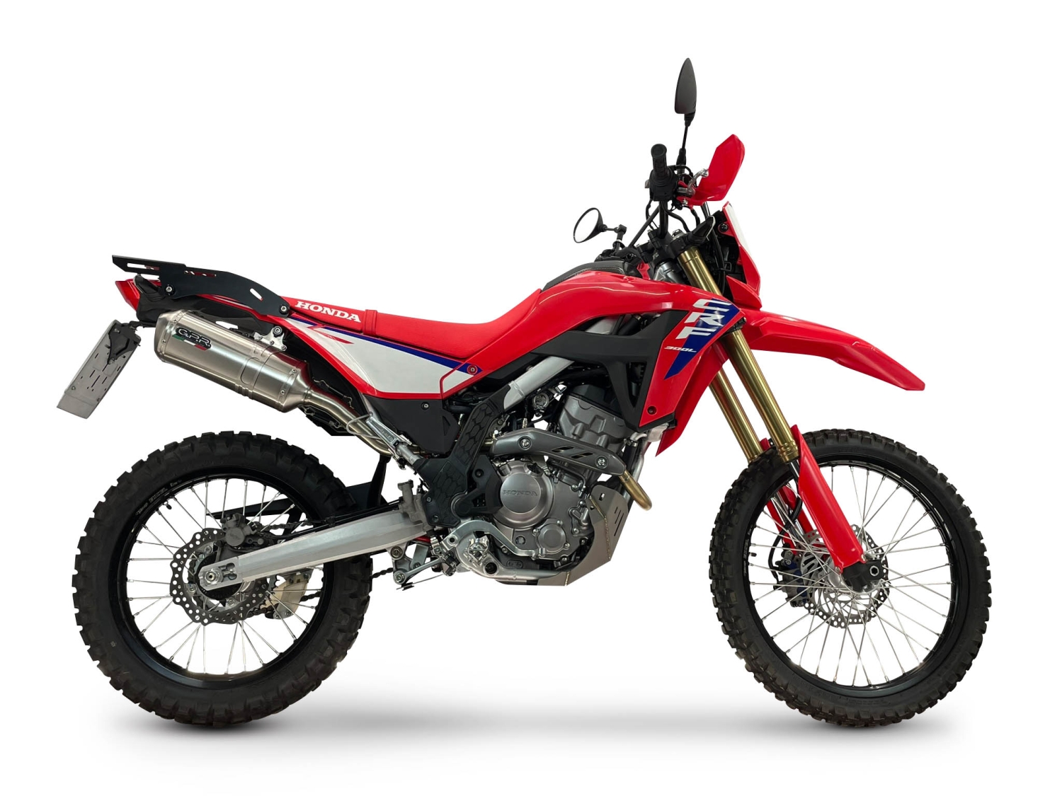 GPR escape compatible con Honda Crf 300 L - Rally 2021-2024, Satinox , Escape homologado para mercados fuera de la UE 