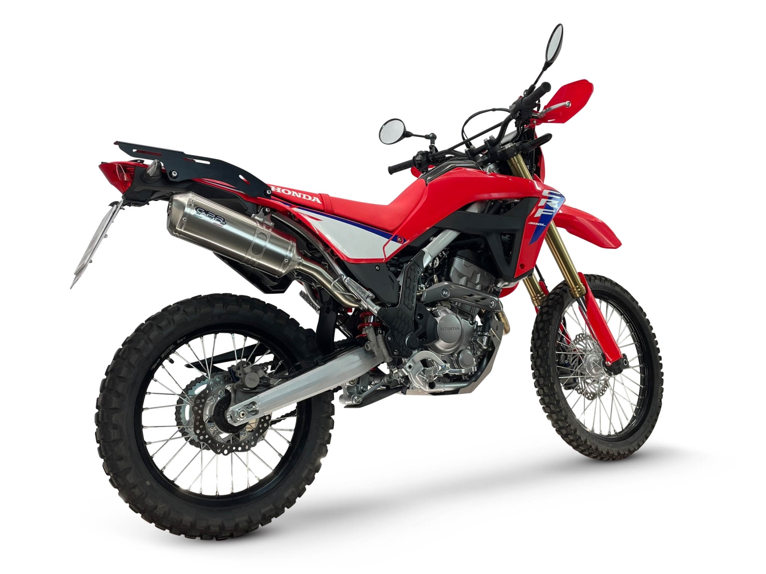 GPR escape compatible con Honda Crf 300 L - Rally 2021-2024, Satinox , Escape homologado para mercados fuera de la UE 